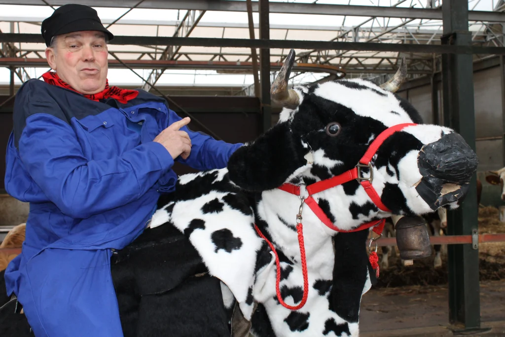 Boer Bert met Stien op stap
